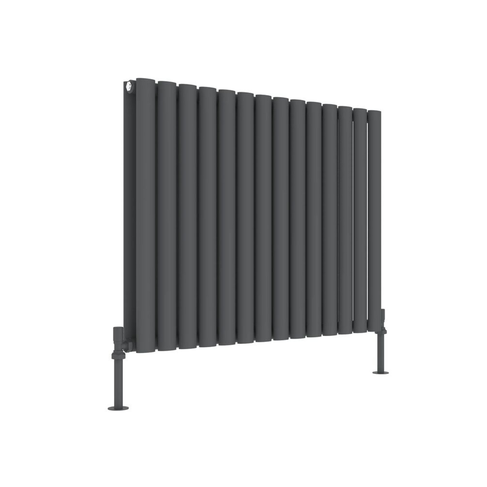 Primo Plus Radiator JTP Primo Anthracite 600mm x 840mm Oval Panel Radiator