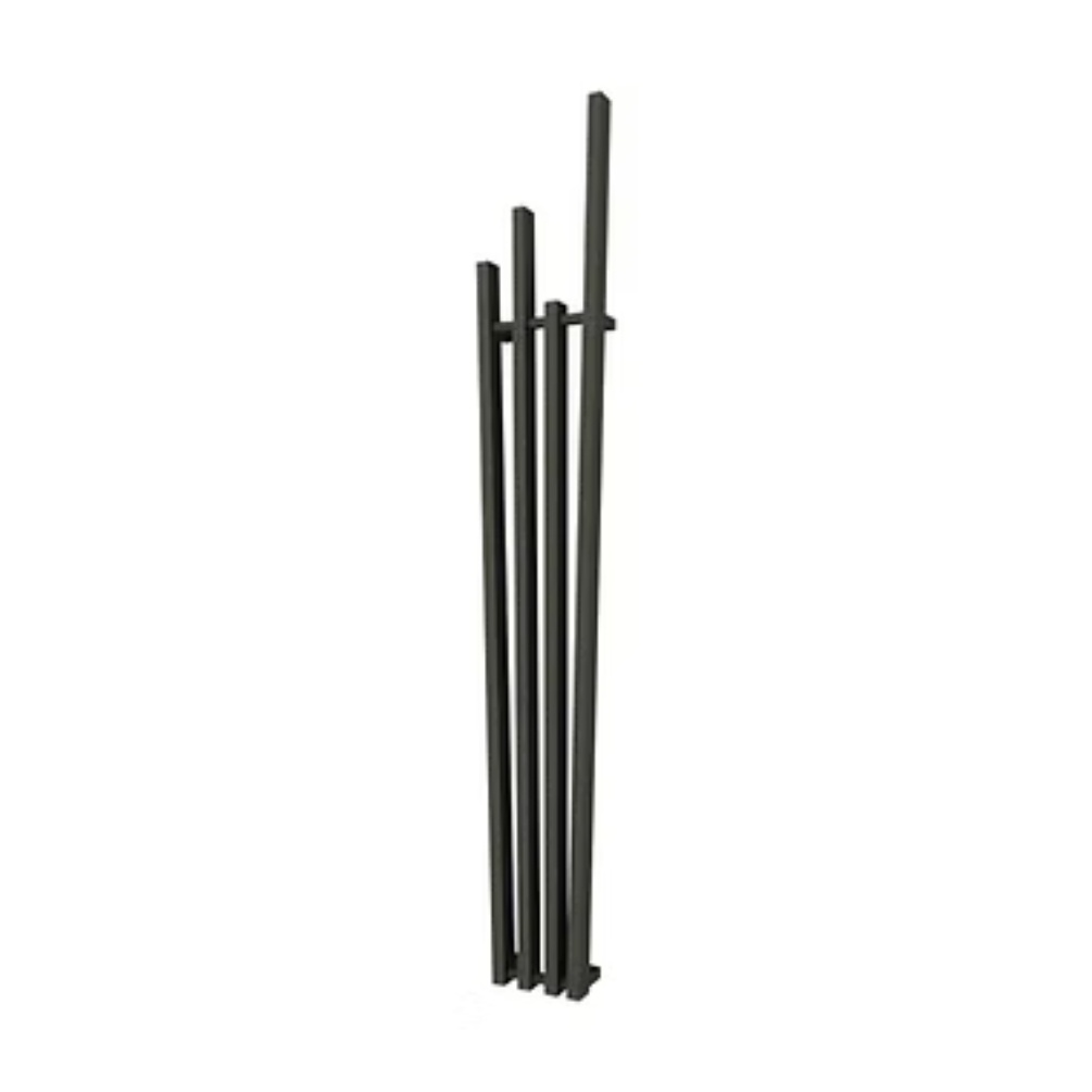 Product cut out image of the Radox Manhattan 1800mm x 285mm Black Pearl Designer Heated Radiator