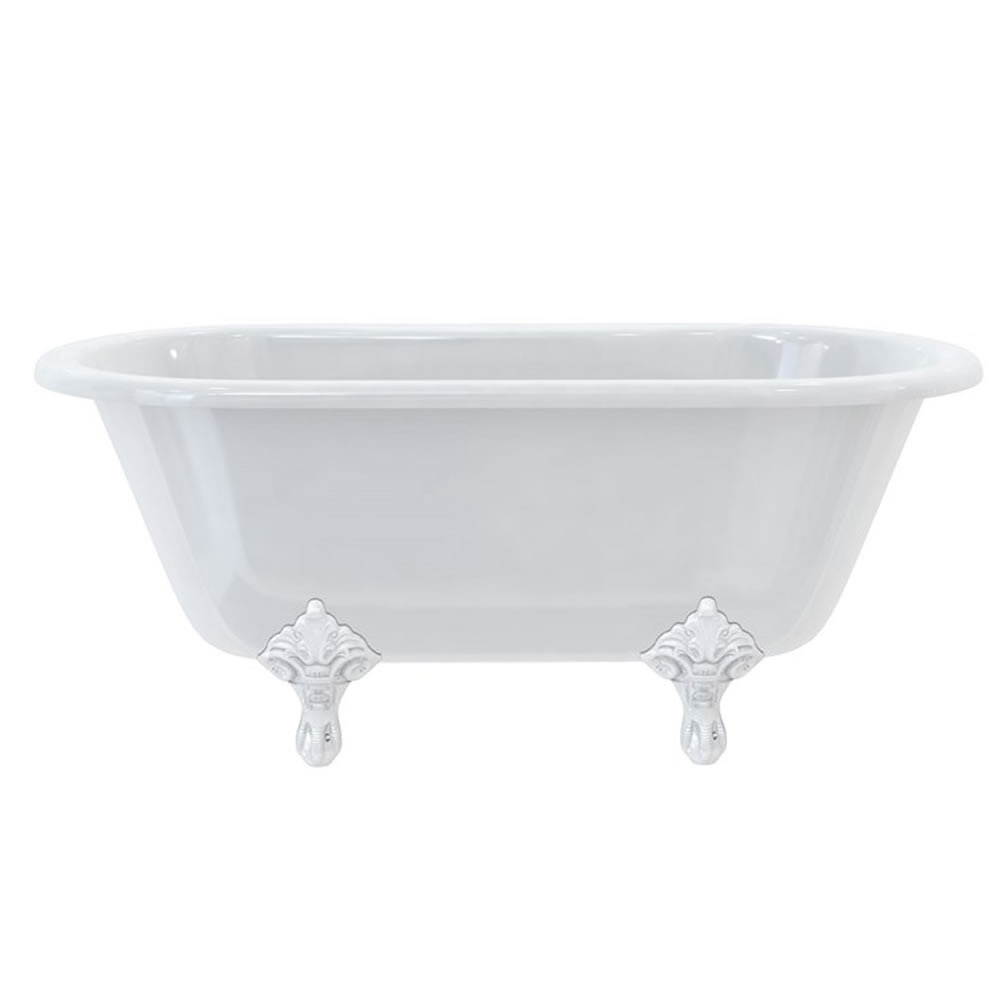 Burlington Windsor 1500mm Freestanding Bath With White Traditional Feet