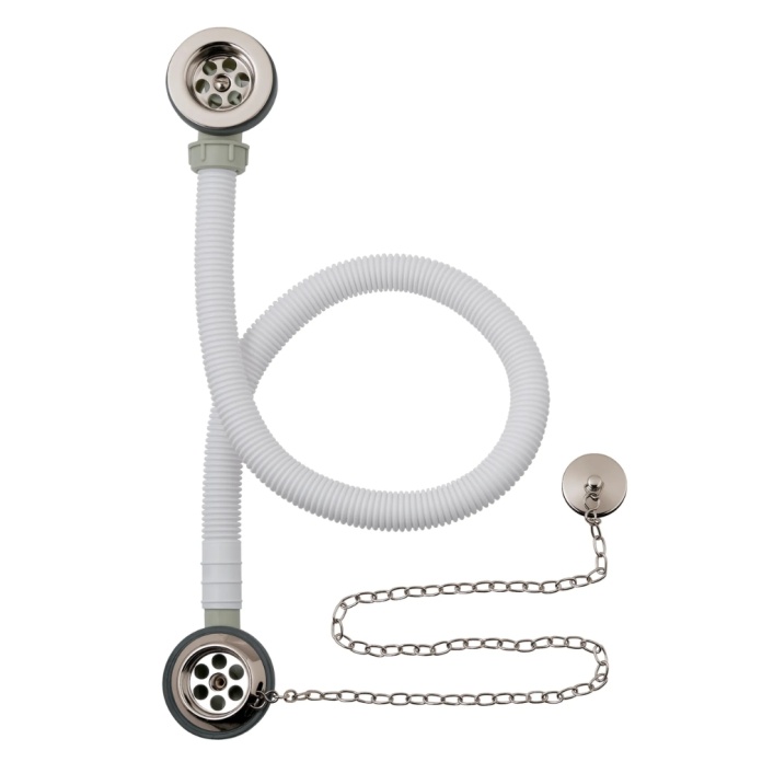 BC Sanitan Nickel Concealed Plug & Chain Bath Waste
