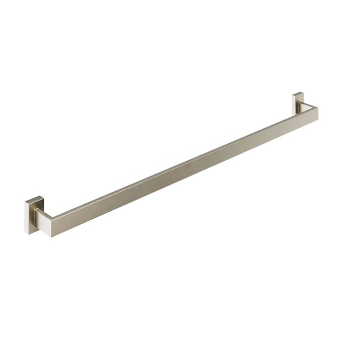Product Cut out image of the Abacus Pure Brushed Nickel Single Towel Rail