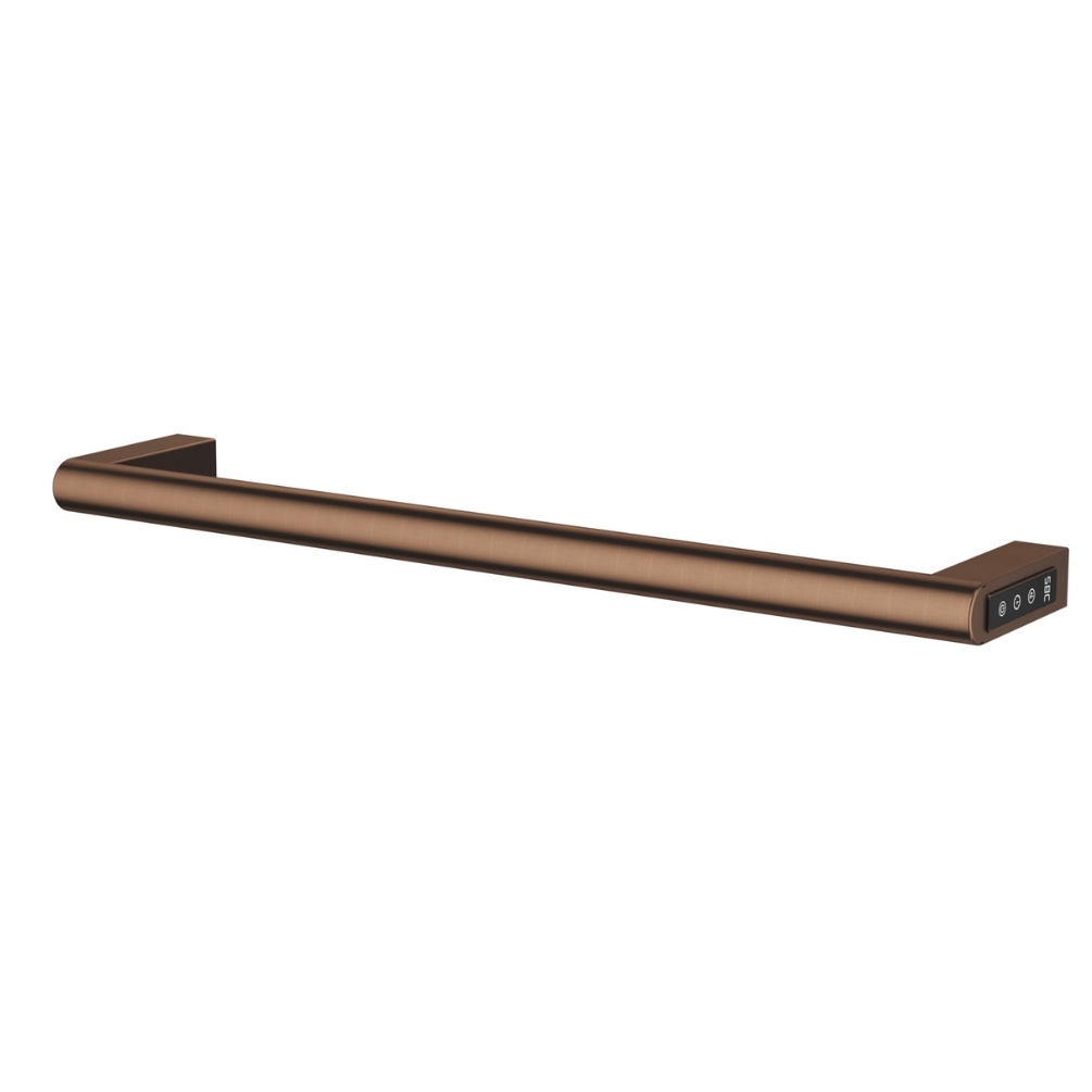 JTP Ora Brushed Bronze Electric Designer Heated Towel Rail Cut Out