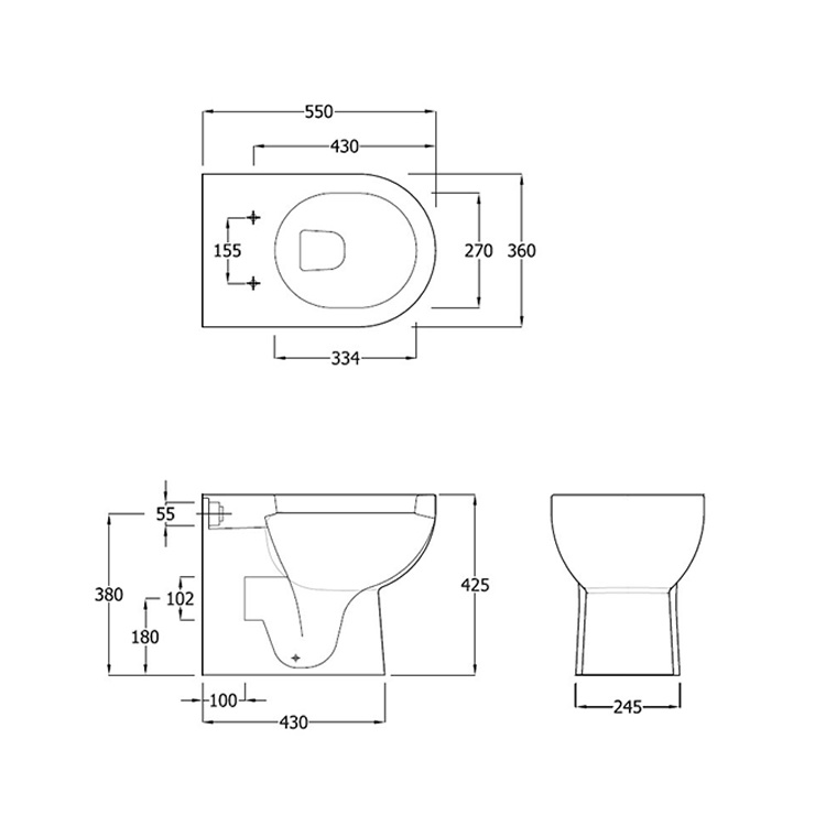 Rak Tonique Back to Wall w/ Soft Close Seat Sanctuary Bathrooms