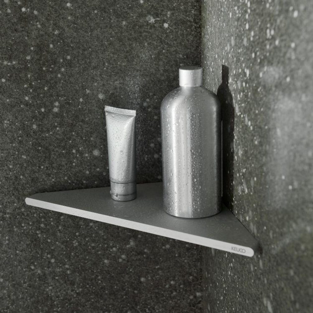 Product Lifestyle image of Keuco Edition 400 Chrome Corner Shower Shelf 11557 170000