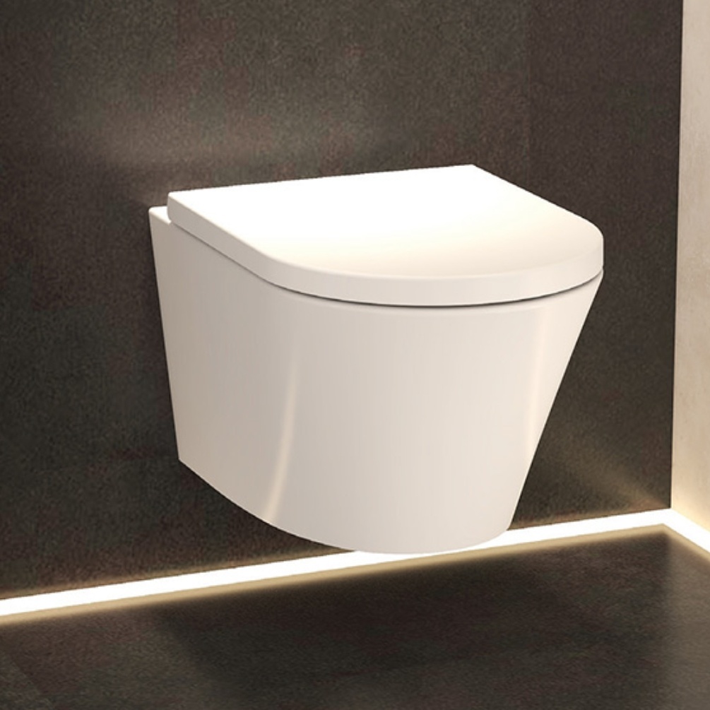 Imex Arco Rimless 520mm Wall Hung Toilet Lifestyle 1