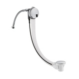 Cut out image of the Victoria + Albert Kit 60 Polished Chrome Overflow Bath Filler & Pop Up Waste
