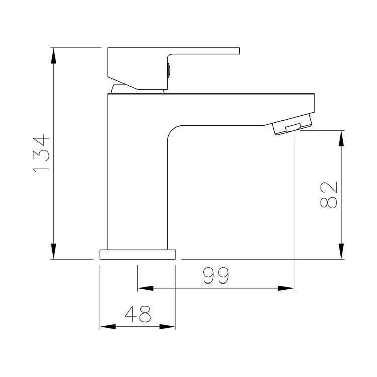 The White Space Forte Basin Mixer Sanctuary Bathrooms