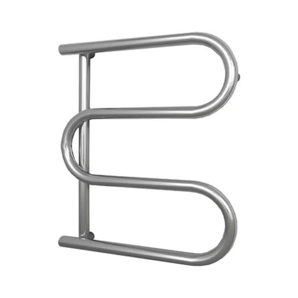Product cut out image of the Radox Ondo 850mm x 600mm Chrome Heated Towel Radiator
