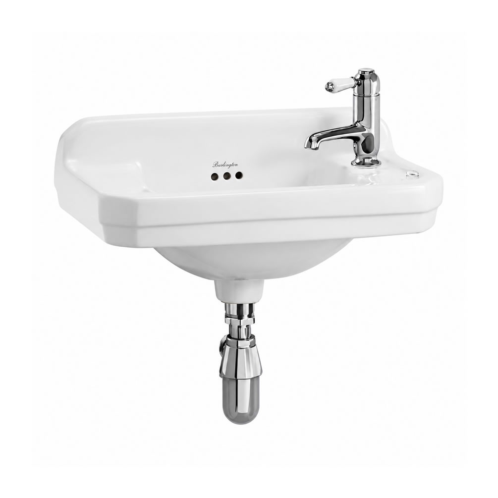 Cutout image of Burlington Edwardian Cloakroom 515mm Basin