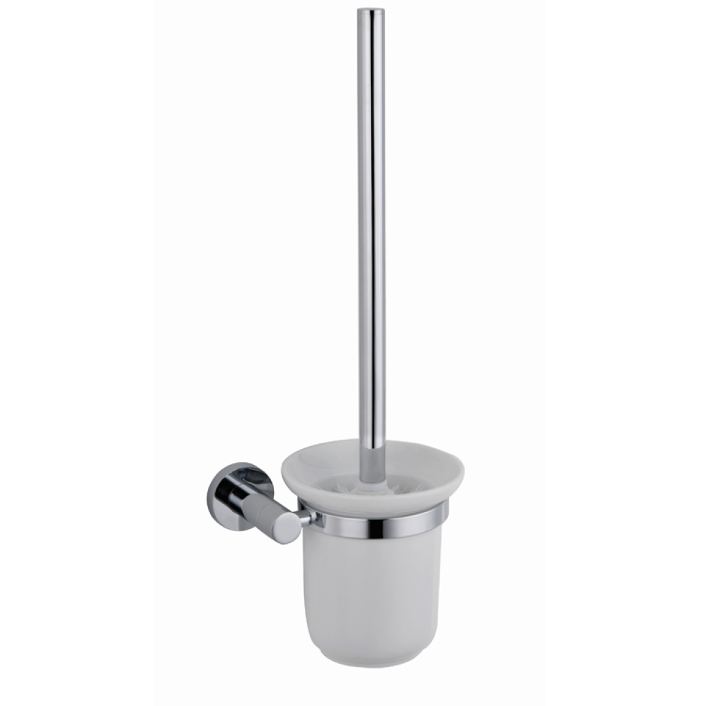Image of The White Space Capita Chrome WC  Brush and Holder