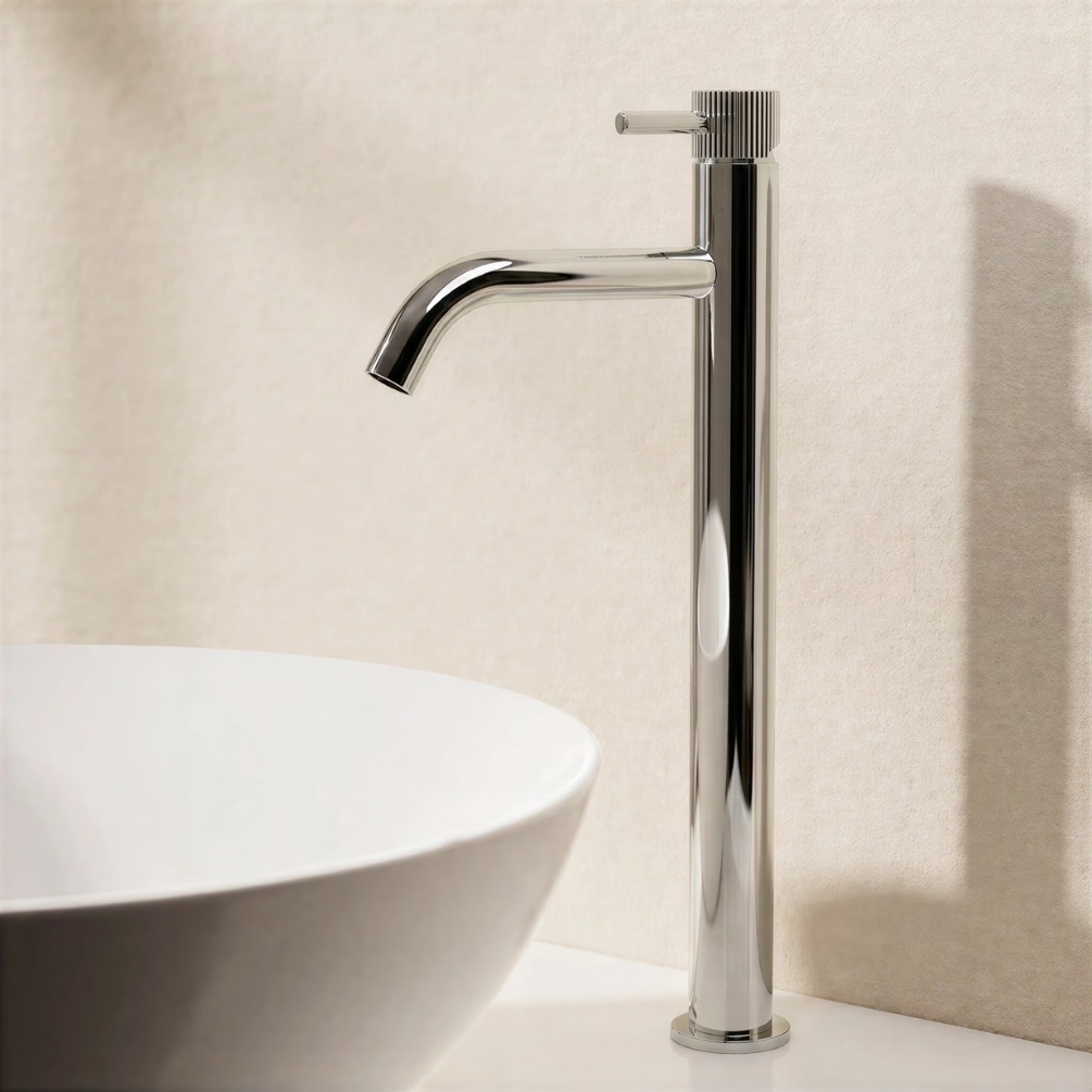 Crosswater MPRO Flute Chrome Tall Monobloc Basin Tap Lifestyle