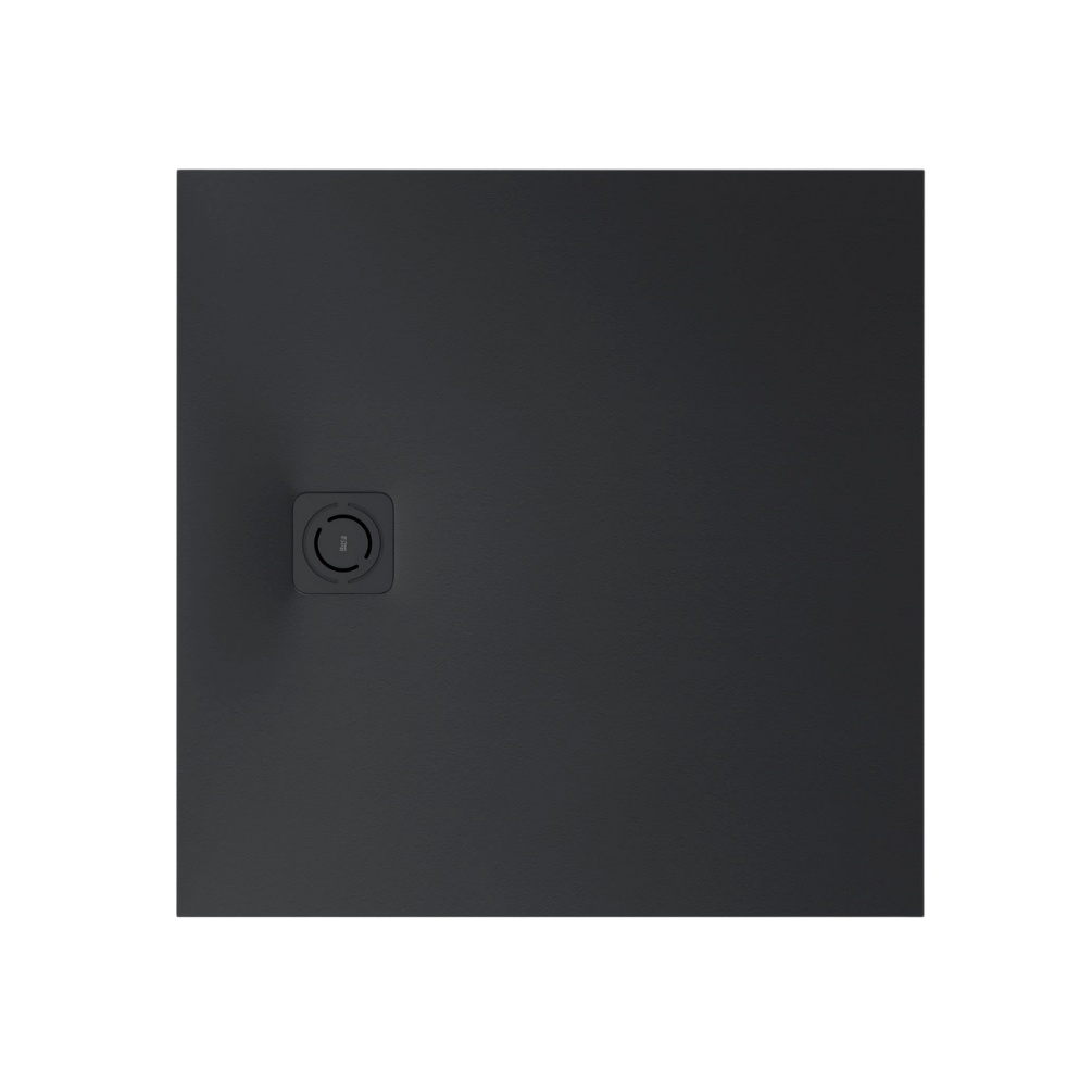 Cut out image of the Roca Terran-N Stonex 800mm Black Square Shower Tray
