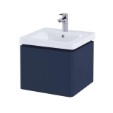 Photo Of RAK Resort Denim Blue 500mm Wall Mounted Vanity Unit