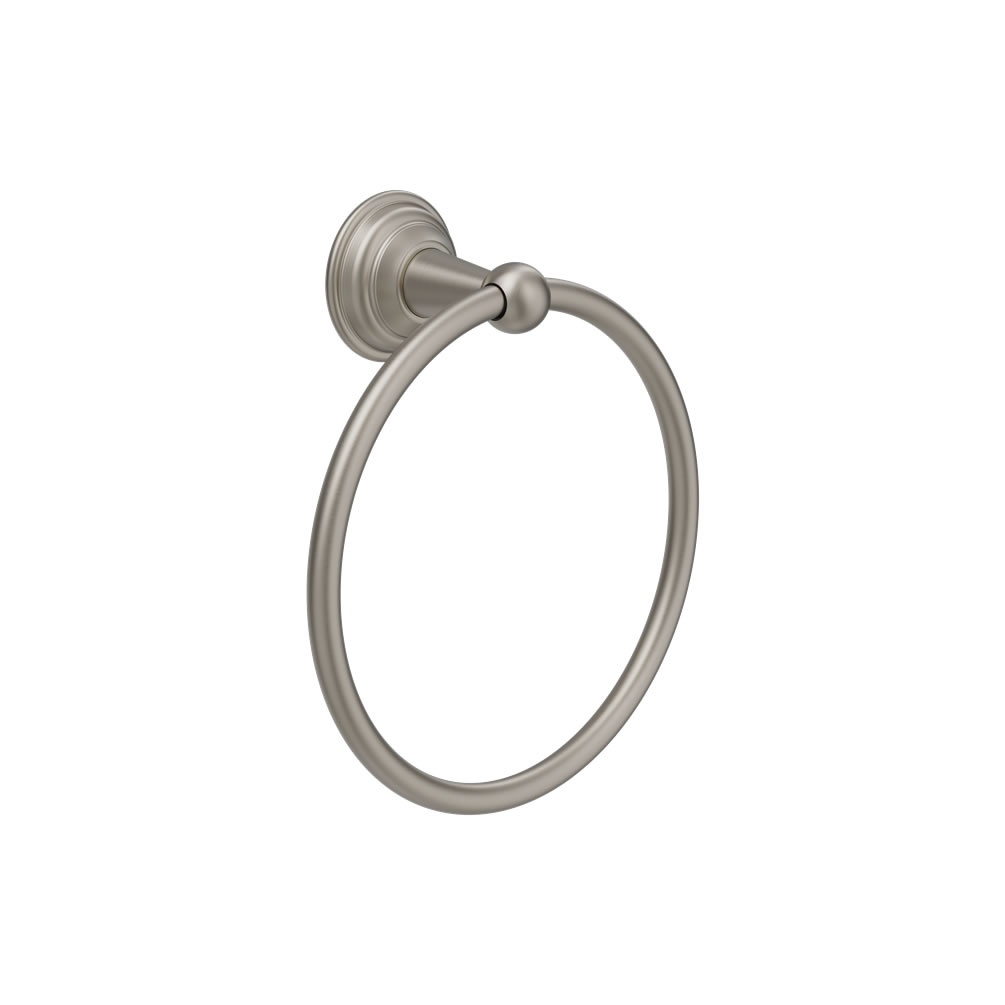 Cutout image of Crosswater Belgravia Brushed Nickel Towel Ring