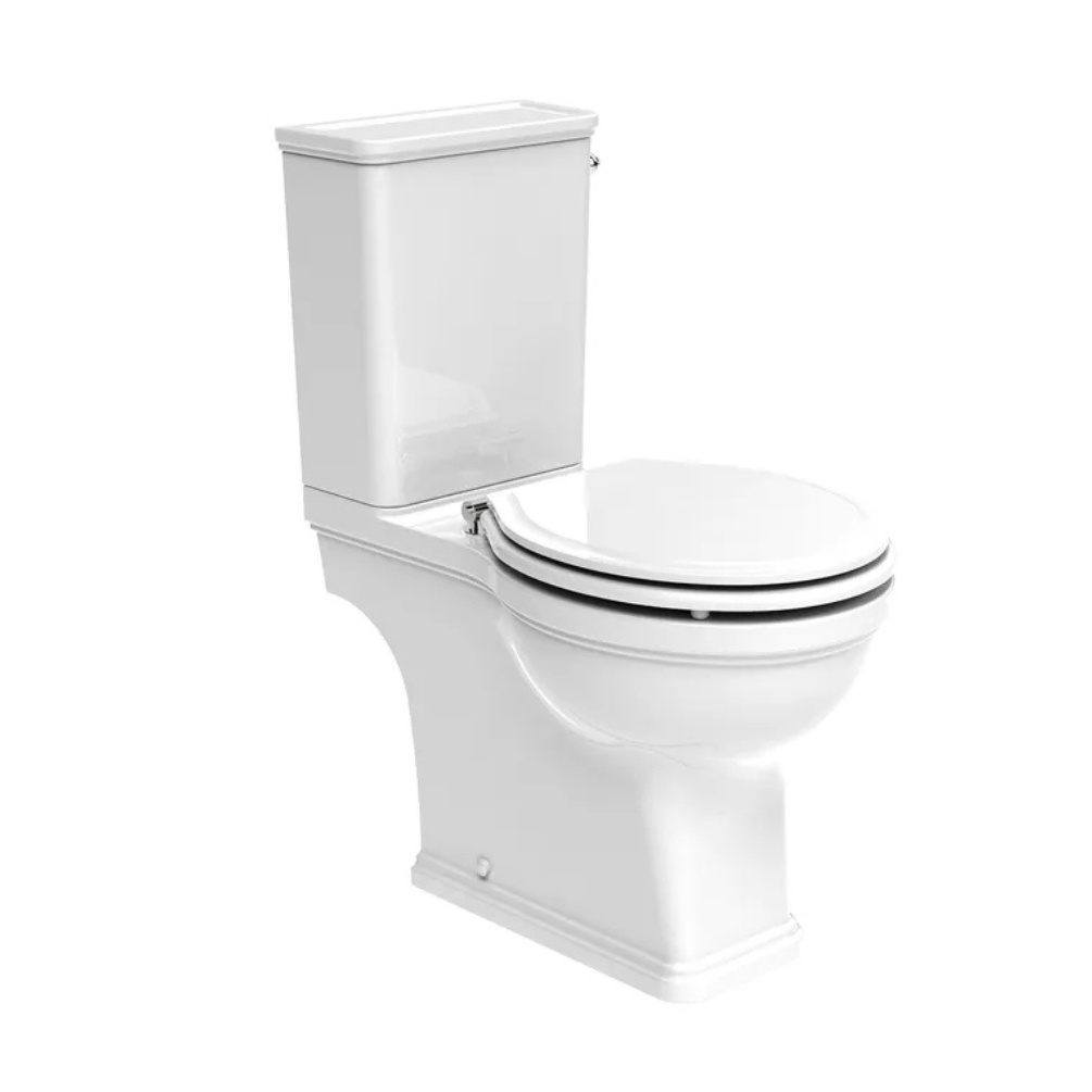 Product cut out image of the Tavistock Marston Close Coupled Open Back Toilet with Handle