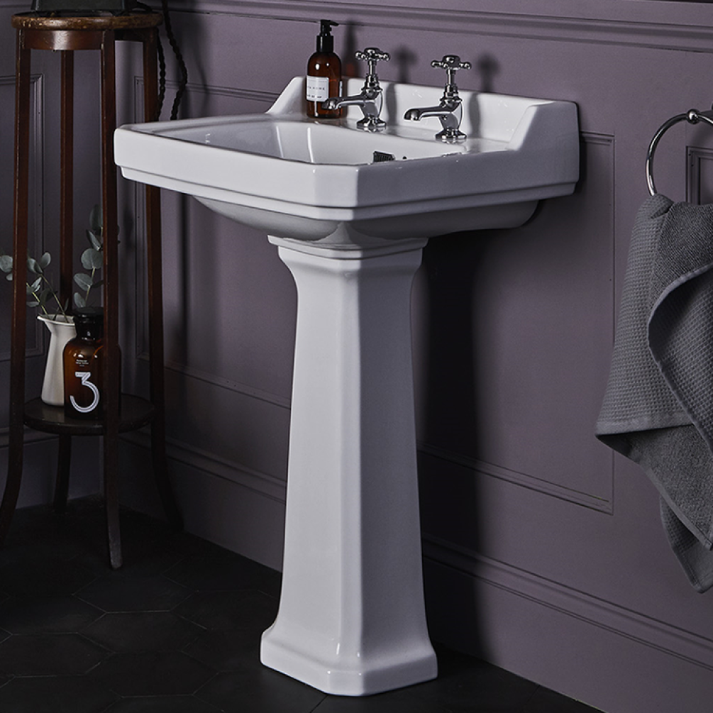 Photo of Bayswater Fitzroy 595mm Basin & Comfort Height Pedestal Lifestyle Image