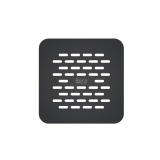 Cut out image of the Roca Terran-N Brick Black Drain Cover