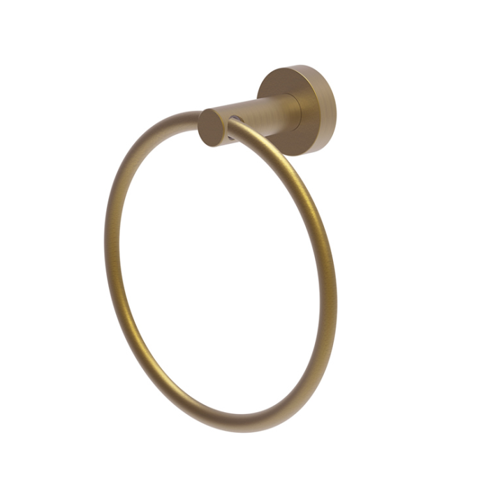 Photo of Britton Bathrooms Hoxton Brushed Brass Towel Ring