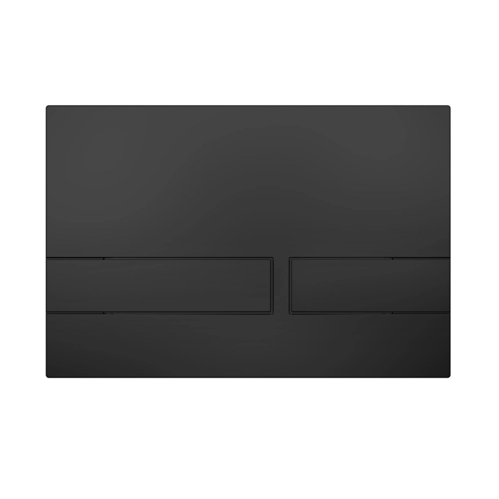 Crosswater Venue Matt Black Dual Flush Plate