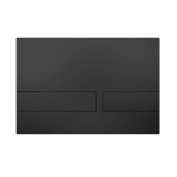 Crosswater Venue Matt Black Dual Flush Plate