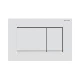 Cutout image of Geberit Sigma20 Matt White / Gloss Chrome Dual Flush Plate