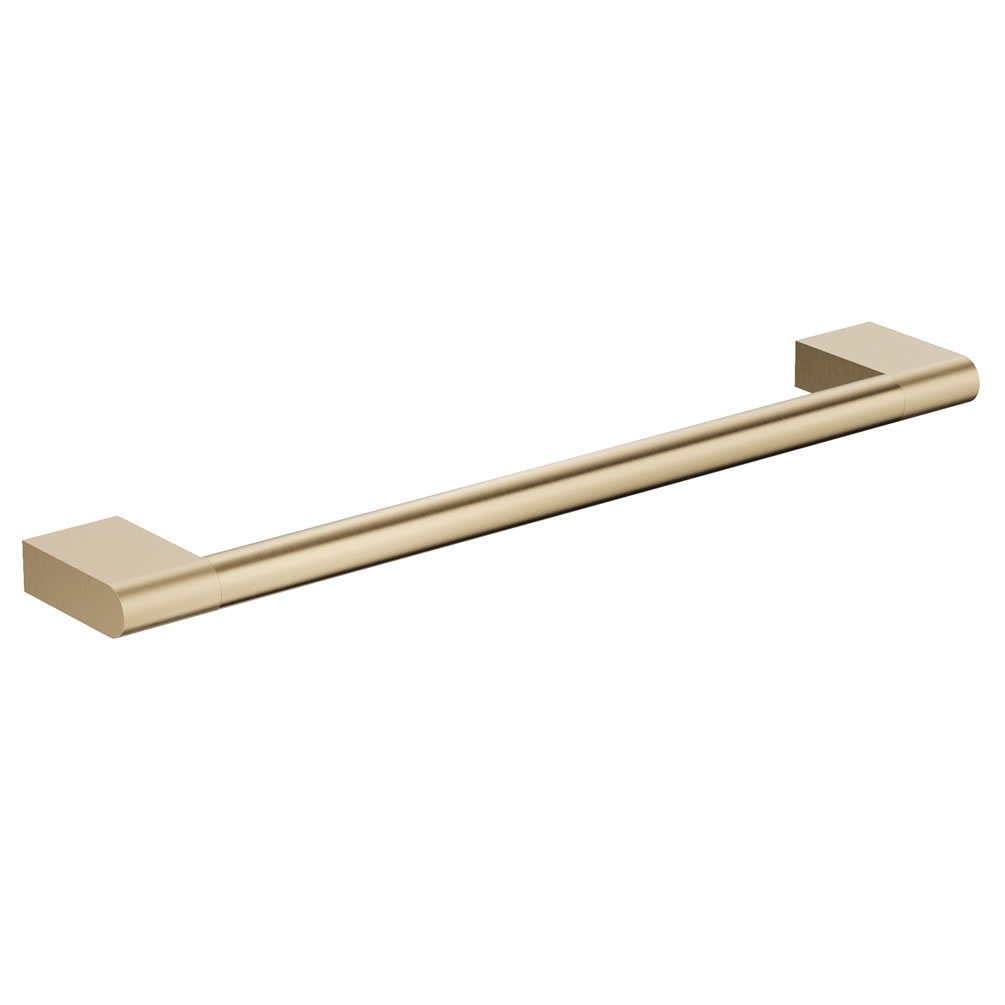 Cutout image of Crosswater MPRO Brushed Brass 450mm Towel Rail