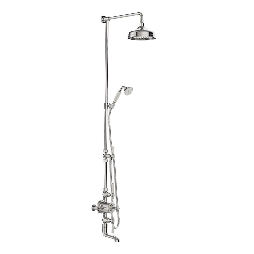 Booth & Co. Axbridge Chrome Thermostatic Shower Bath Column