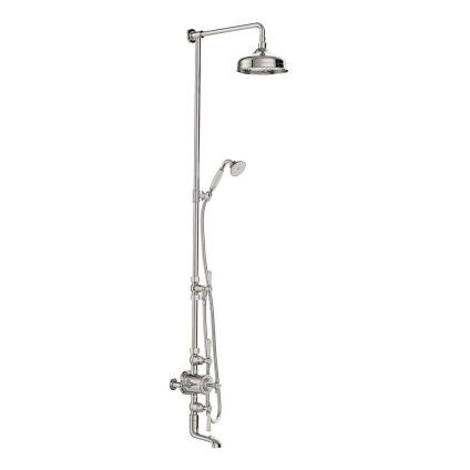 Booth & Co. Axbridge Chrome Thermostatic Shower Bath Column