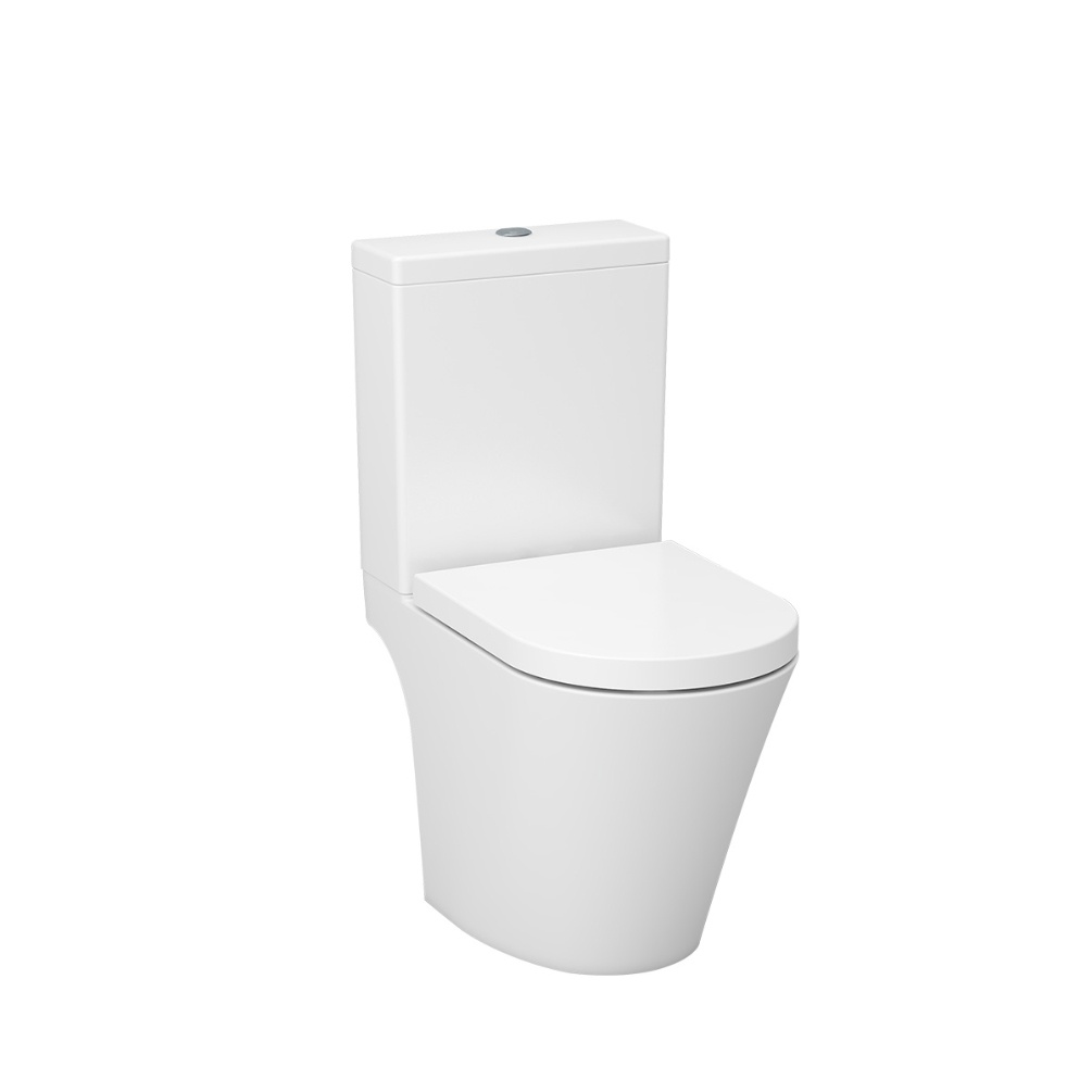 Imex Arco Rimless Open Back Close Coupled Toilet with Duraplus seat