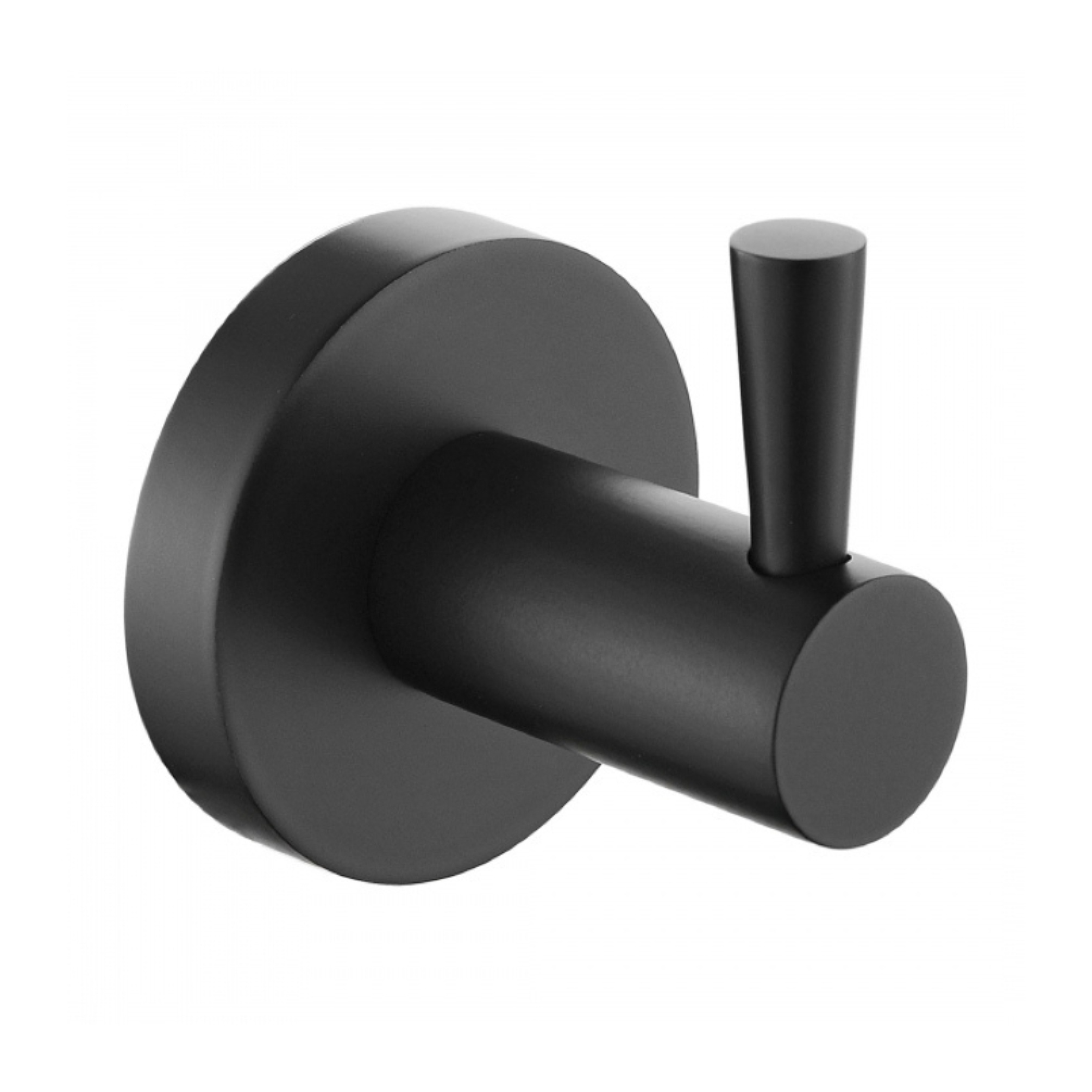 Bristan Round Black Robe Hook | Sanctuary Bathrooms