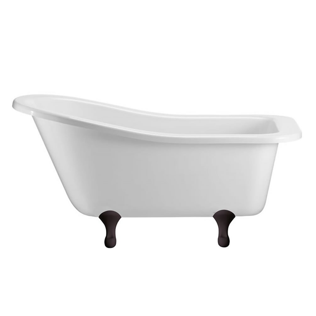 Burlington Buckingham Freestanding Bath With Black Classical Feet