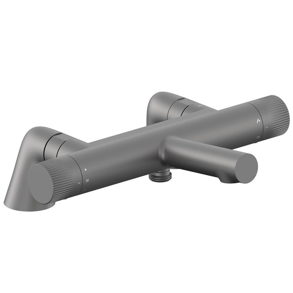 Vado Safari Leverless Pewter Exposed Thermostatic Deck Mounted Bath Shower Mixer