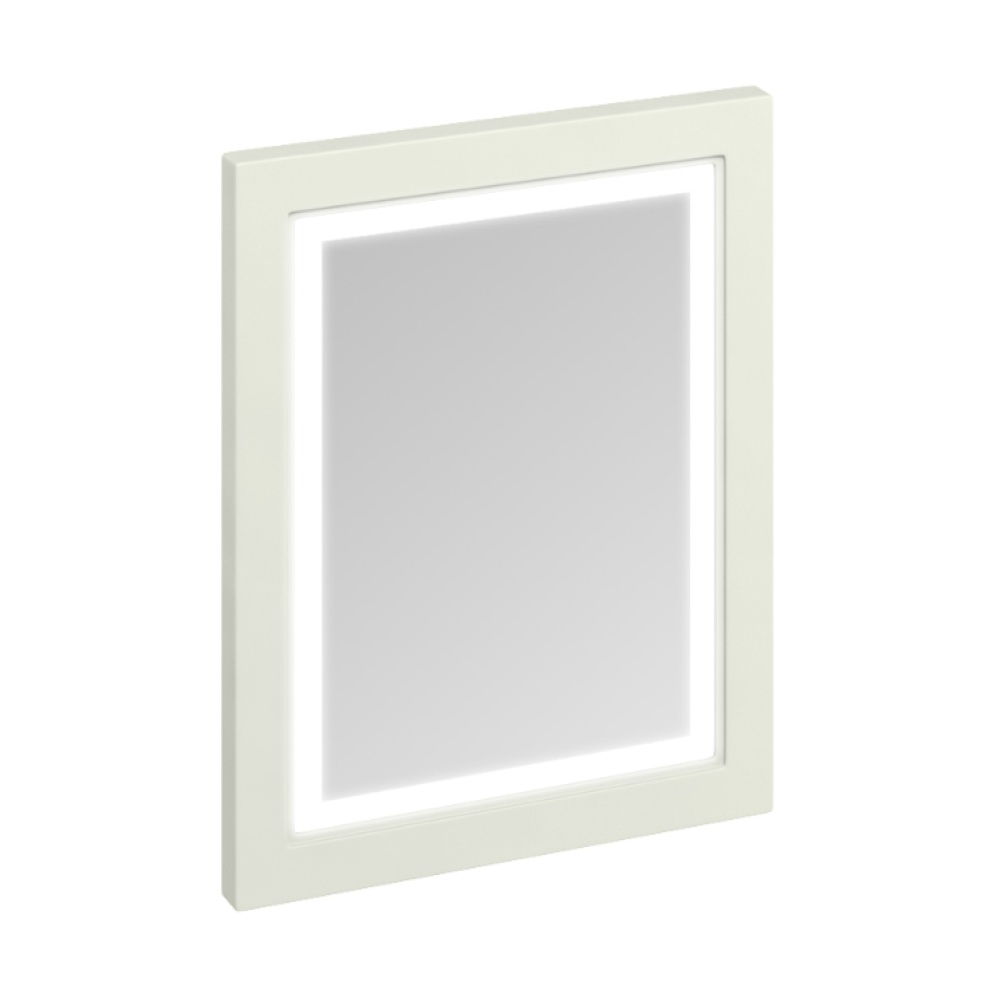Product Cut out image of the Burlington Sand 600mm Framed Mirror with LED Illumination