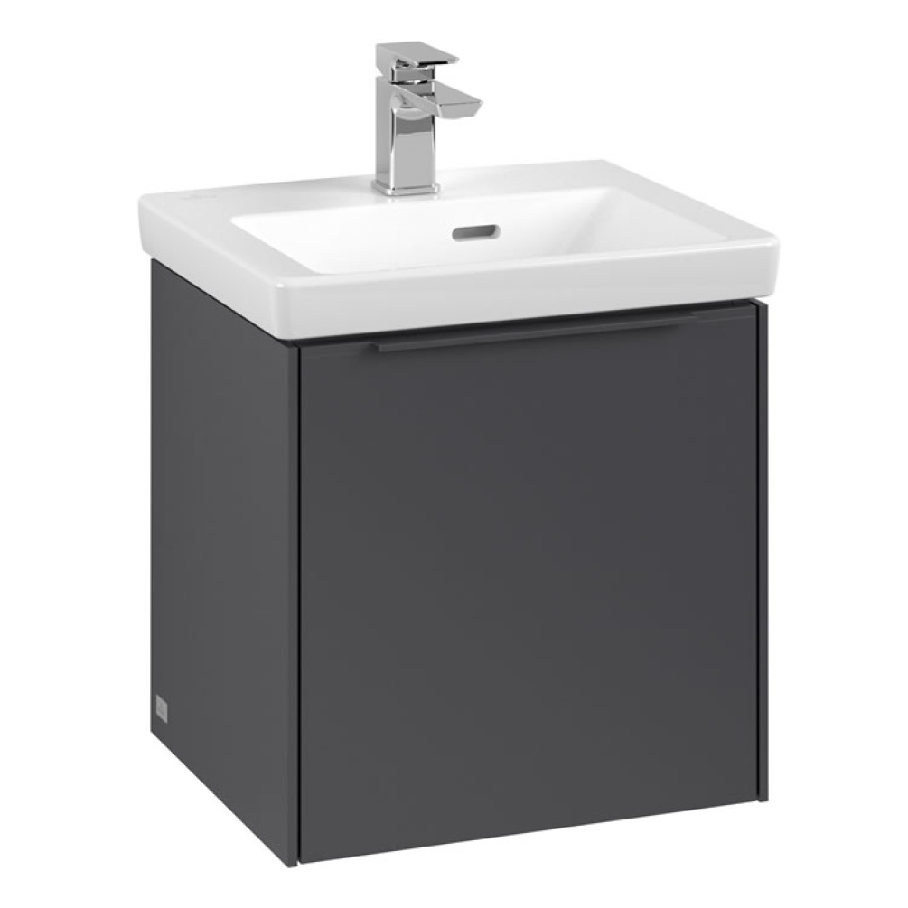 Cutout image of Villeroy & Boch Subway 3.0 Graphite Wall-Hung Vanity Unit & Basin