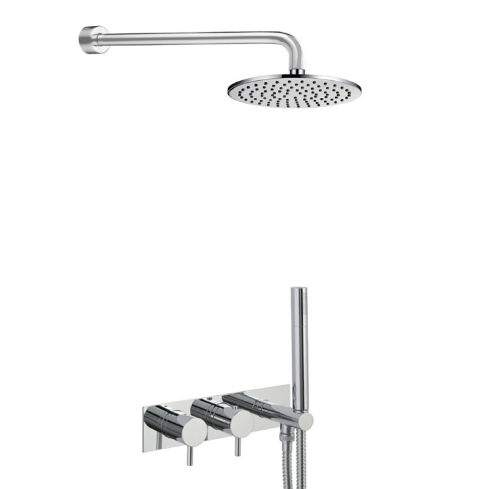 JTP Thermostatic Concealed Shower Valve Pack With Shower Head