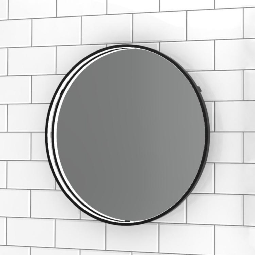 Close up product image of Sensio Aspect Floating Edge Round LED Mirror SE30098C0