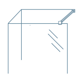 Iconography image of shower bracing bars