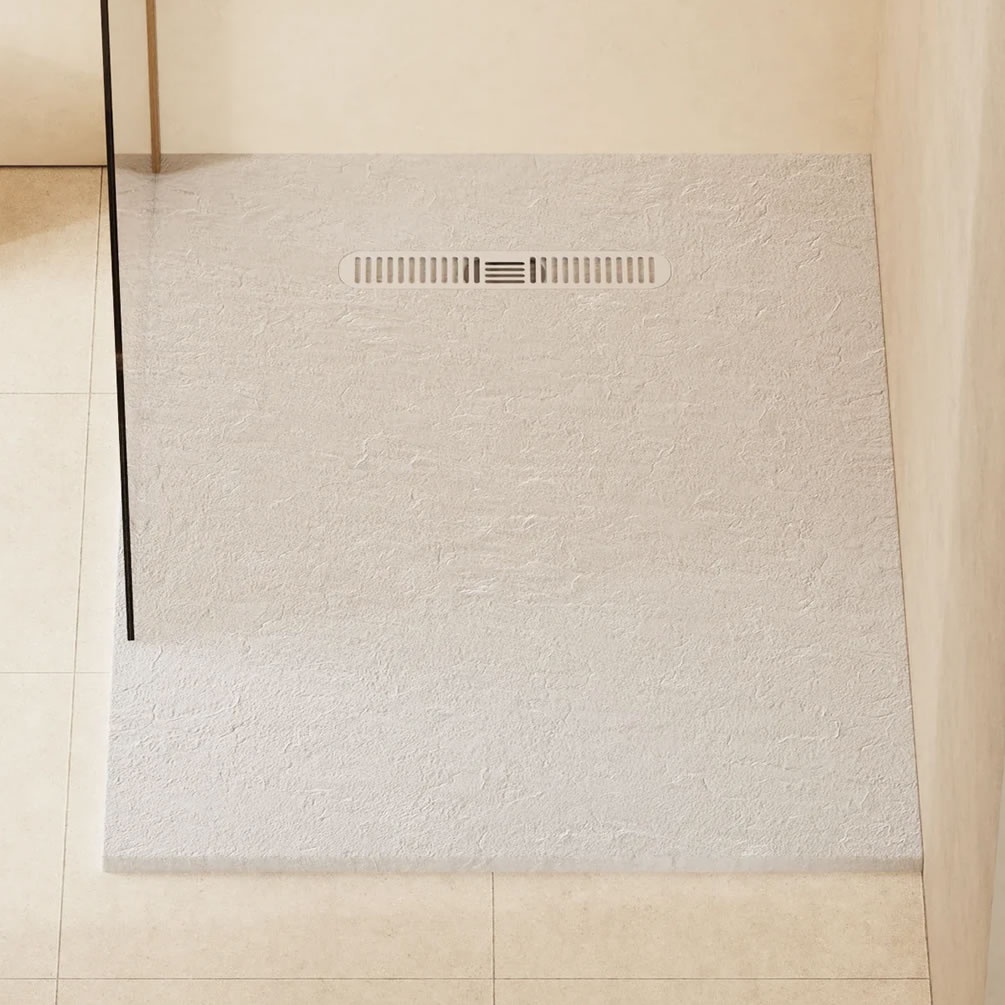 Lifestyle image of Crosswater Vito 1200mm x 900mm Matt White Anti-Slip Rectangular Shower Tray