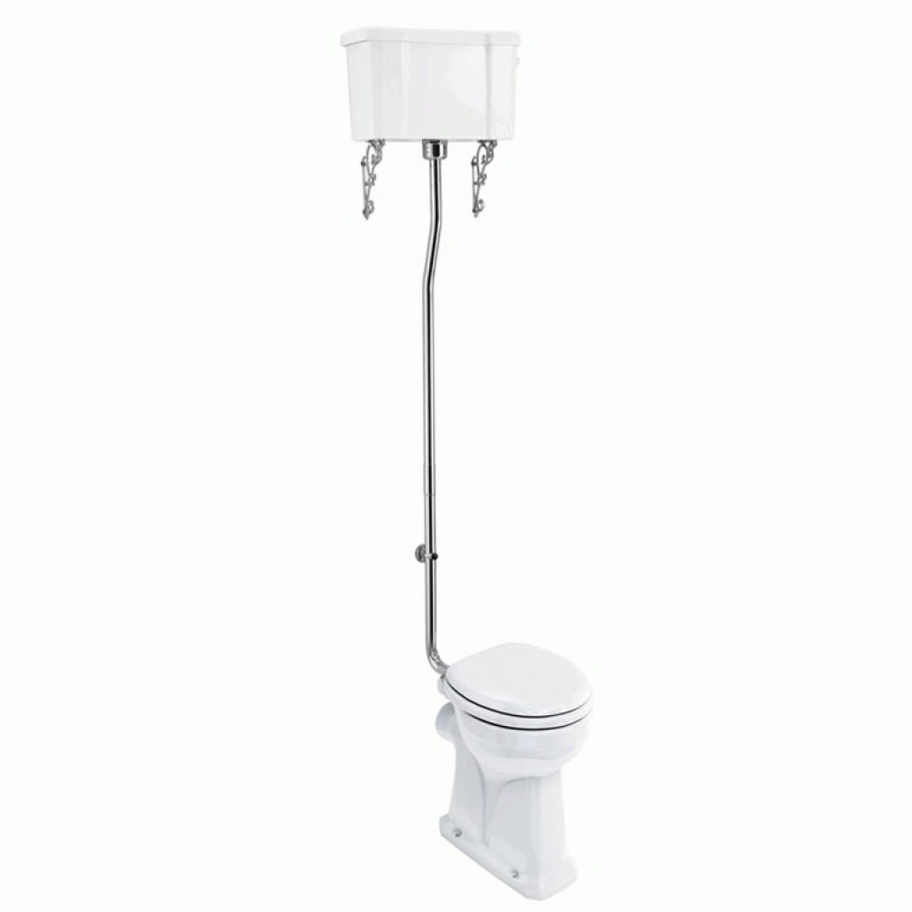 Product Cut out image of the Burlington Regal High Level Toilet