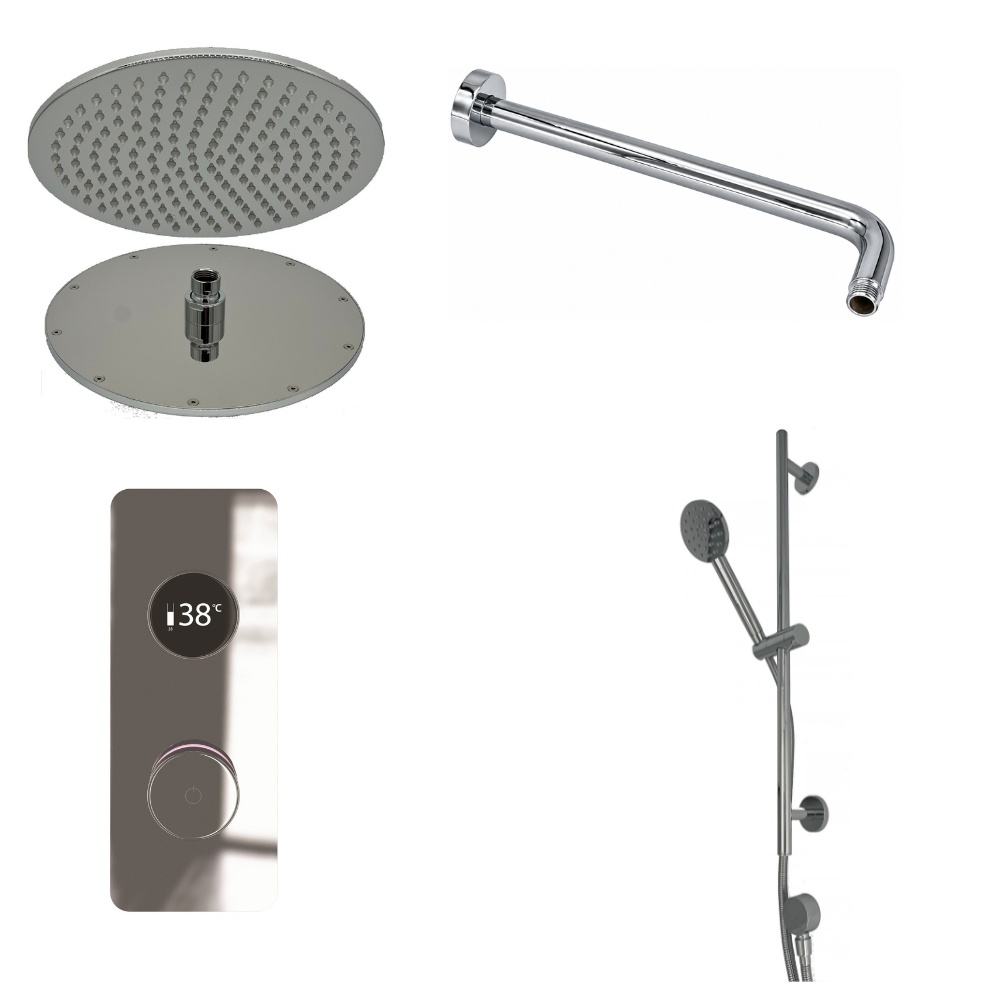 Ted Togo Chrome Valve Wall Arm Cut Out