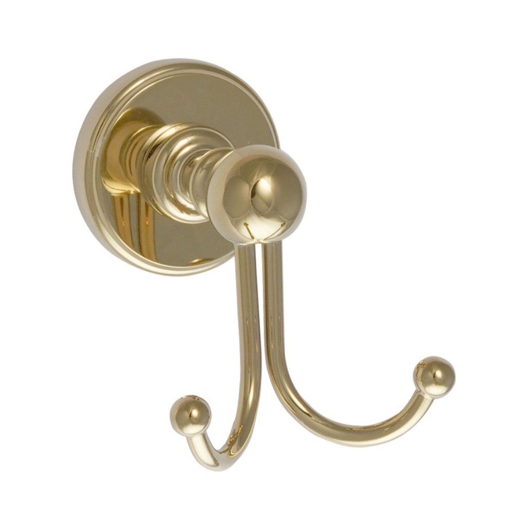 JTP Grosvenor Cross Polished Gold Robe Hook Cut Out
