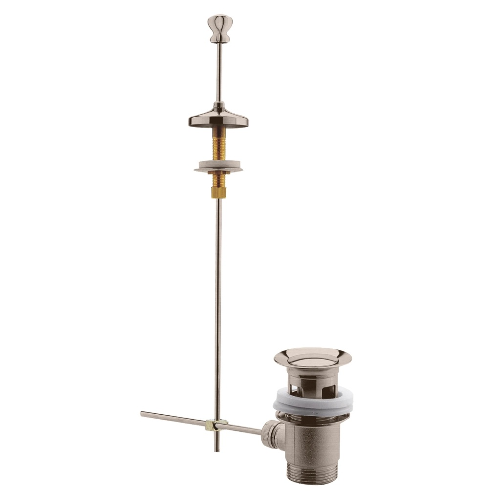 BC Designs Brushed Nickel Pop Up Waste Cut Out