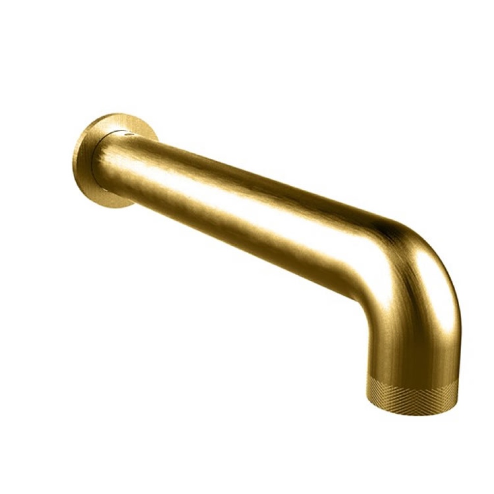Photo Of Crosswater Union Brushed Brass Bath Spout