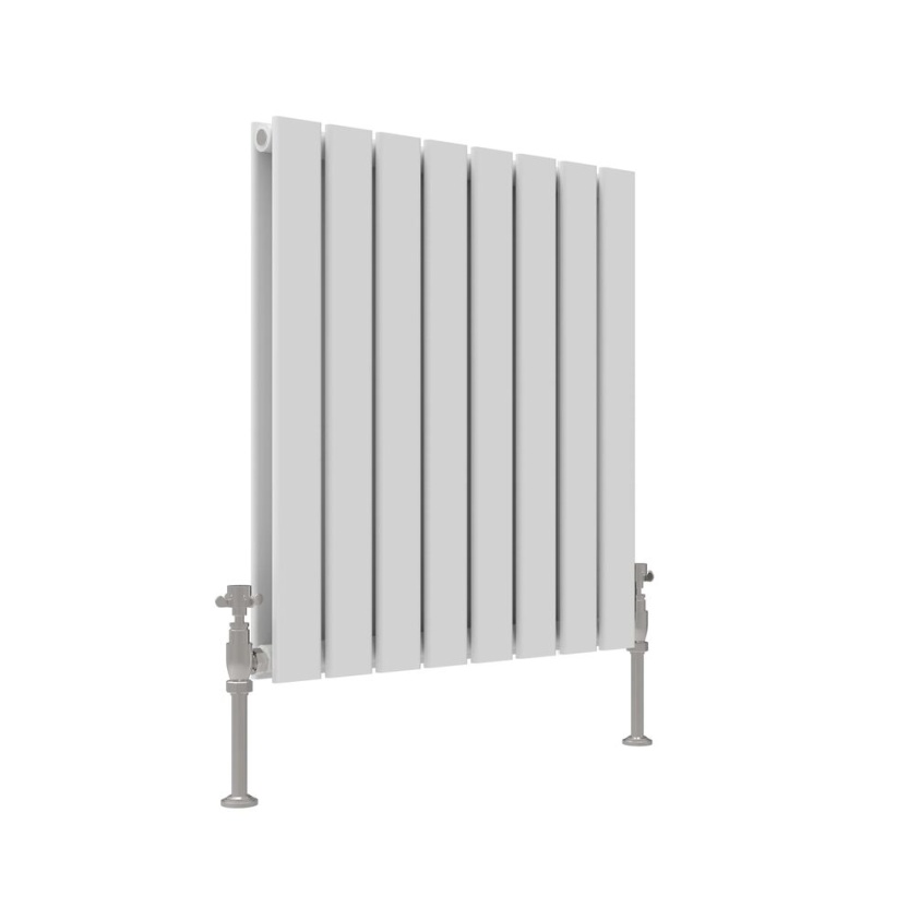 JTP Enzo White 600mm x 604mm Flat Panel Horizontal Radiator