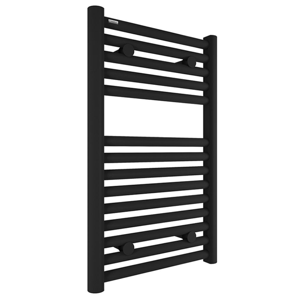 Photo of Tissino Hugo2 Matt Black Heated Towel Rail Cutout