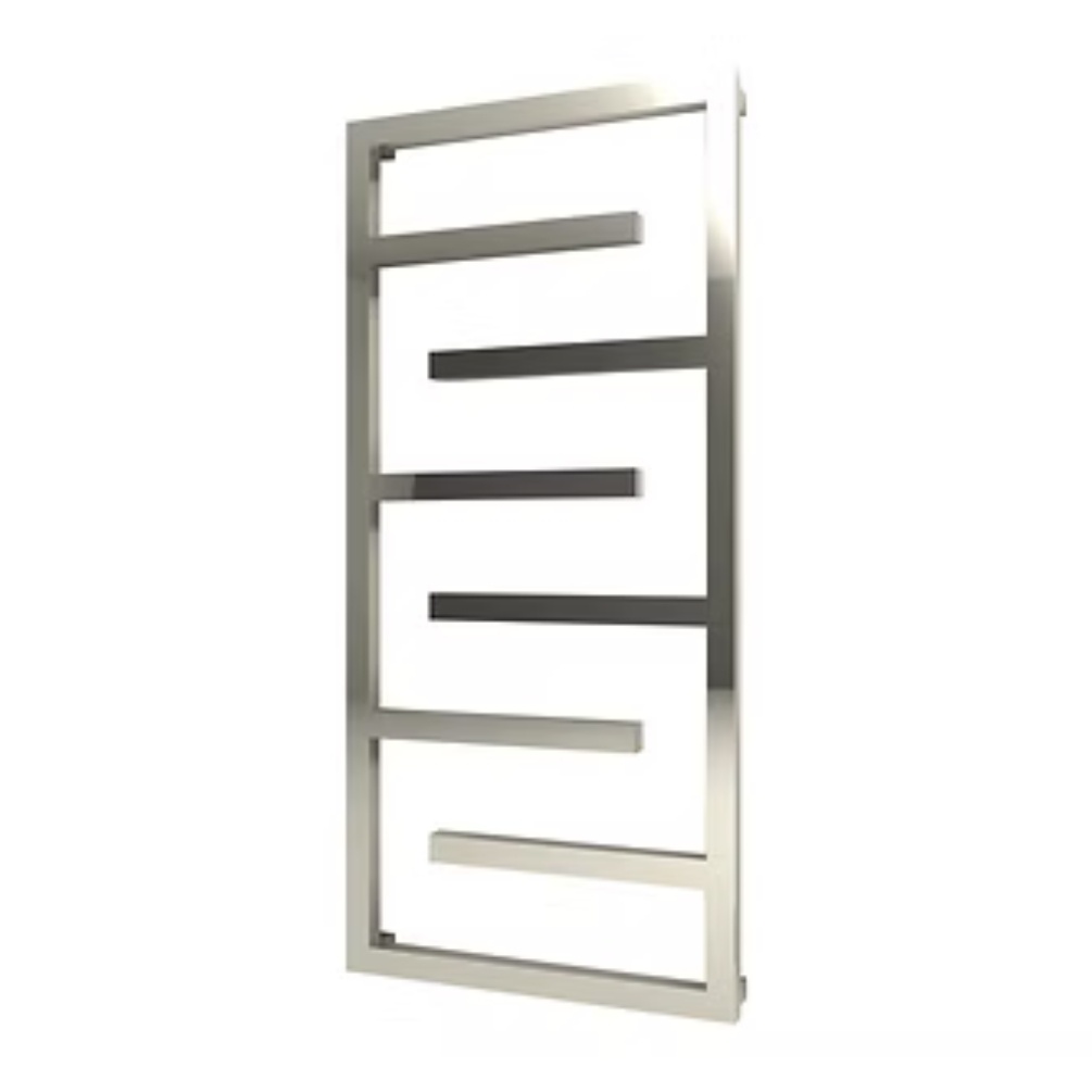 Product cut out image of the Radox Aztec 1265mm x 600mm Stainless Steel Designer Heated Towel Rail
