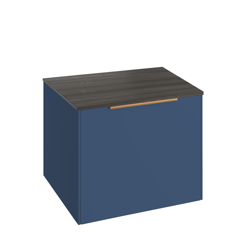 Abacus Concept Sit On Ocean Blue 600mm Vanity Unit - Lava