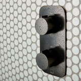 Lifestyle image of Vado Individual Altitude Brushed Black Dual Outlet Thermostatic Shower Vertical