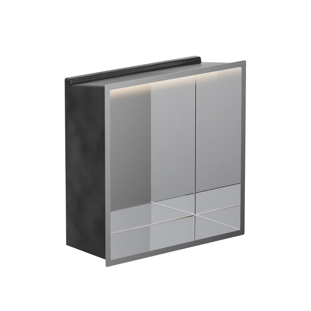Crosswater Chrome 305 x 120mm Shallow LED Shower Niche Cut Out