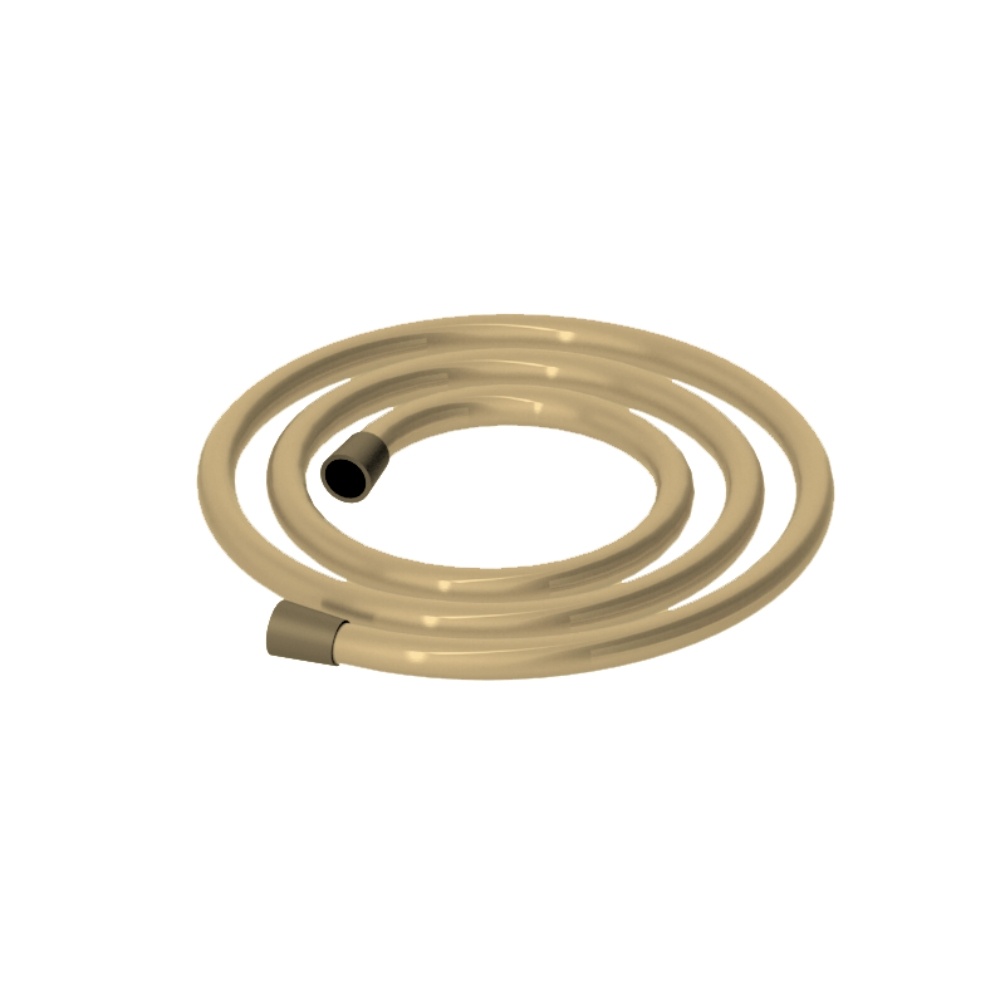 Product cut out image of the Abacus Emotion Brushed Brass 1.6m Shower Hose